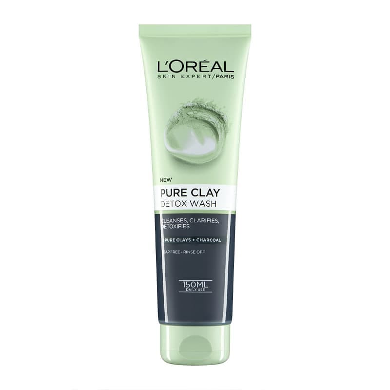 شستشوی لورآل پاریس Pure Clay Detox Wash 150ml شستشوی لورآل پاریس Pure Clay Detox Wash 150ml