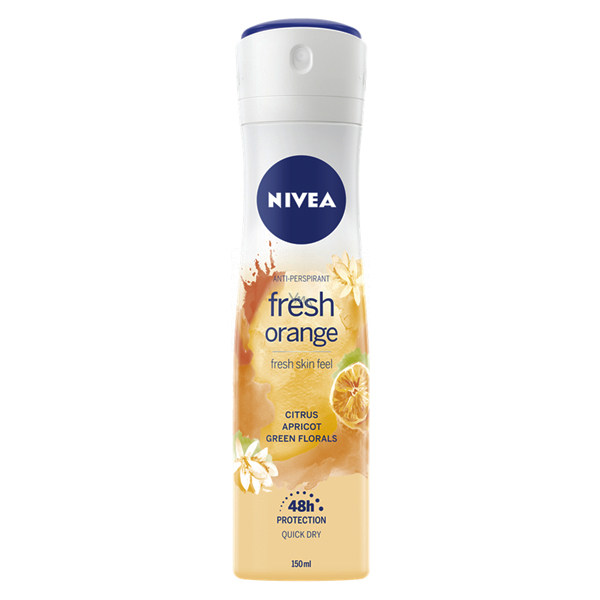 اسپری ضد تعریق زنانه نیوا مدل Fresh Orange حجم ۱۵۰ میلی لیتر اسپری ضد تعریق زنانه نیوا مدل Fresh Orange حجم ۱۵۰ میلی لیتر