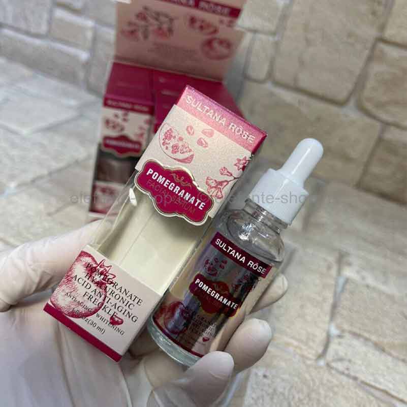 سرم انار جوانساز صورت سلطانا رز سرم انار جوانساز صورت سلطانا رز