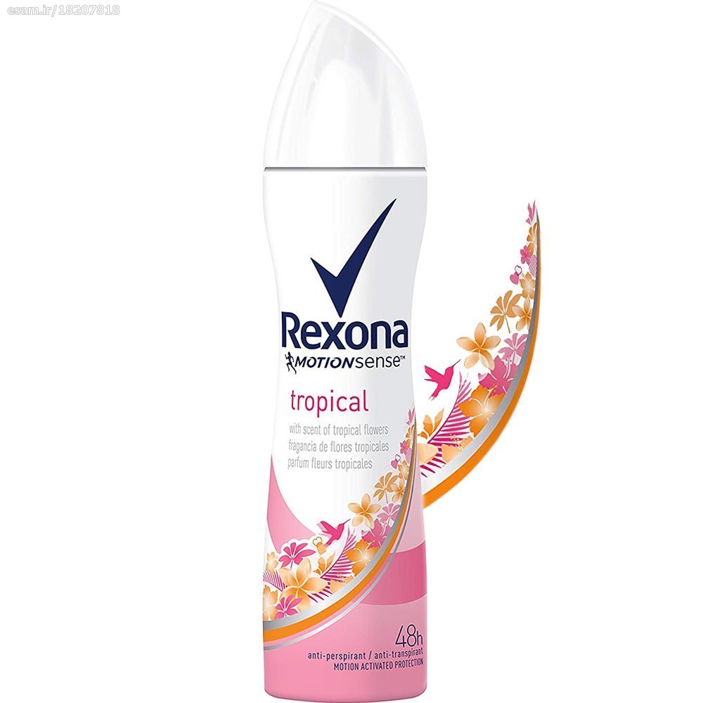 اسپری بدن رکسونا زنانه مدل تروپیکال Rexona Tropical Body Spray ا Rexona Tropical Body Spray اسپری بدن رکسونا زنانه مدل تروپیکال Rexona Tropical Body Spray ا Rexona Tropical Body Spray