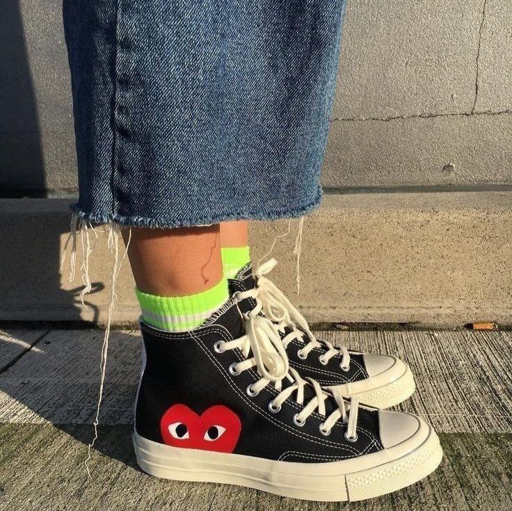 کتونی کانورس آل استار ساقدار مدل پلی زنانه کتونی کانورس آل استار ساقدار مدل پلی زنانه