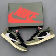 کتونی نایک ایر جردن وان تراویس اسکات مشکی سبز مردانه