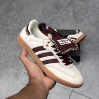 کتونی سامبا ولز بانر سفید زرشکی زنانه