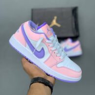 کتونی نایک جردن وان صورتی سفید زنانه