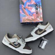 کتونی نایک اس بی دانک لو اوتومو کاتسوهیرو کرم قهوه ای مردانه