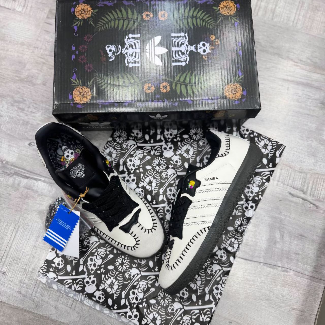 کتونی آدیداس سامبا سفید مشکی زنانه کتونی آدیداس سامبا سفید مشکی زنانه