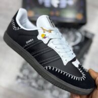 کتونی آدیداس سامبا مشکی سفید زنانه