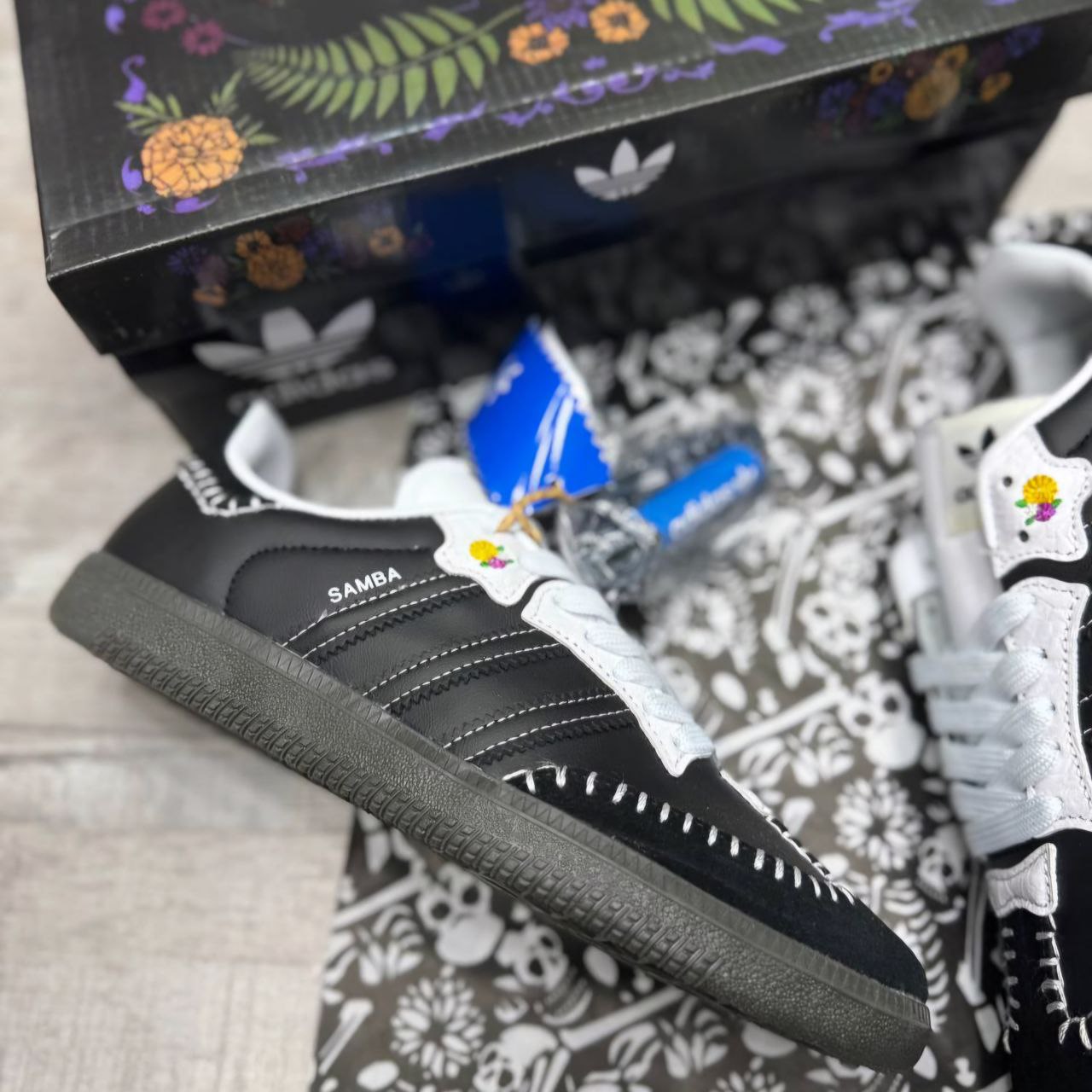 کتونی آدیداس سامبا مشکی سفید زنانه کتونی آدیداس سامبا مشکی سفید زنانه