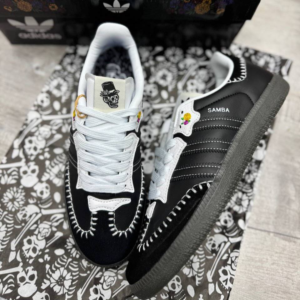 کتونی آدیداس سامبا مشکی سفید زنانه کتونی آدیداس سامبا مشکی سفید زنانه