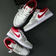 کفش اسپرت نایک ایر جردن طوسی قرمز مردانه