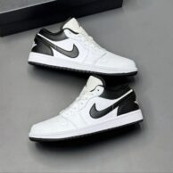 کتونی نایک ایر جردن وان بدون ساق سفید مشکی زنانه