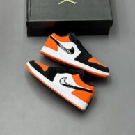 کفش اسپرت نایک ایر جردن وان لو بدون ساق نارنجی مشکی مردانه