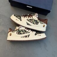 کفش اسپرت نایک ایر جردن وان لو تراویس اسکات کرم ارتشی مردانه