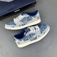 کفش اسپرت نایک ایر جردن وان اسکات سوپرمی طوسی سرمه ای مردانه