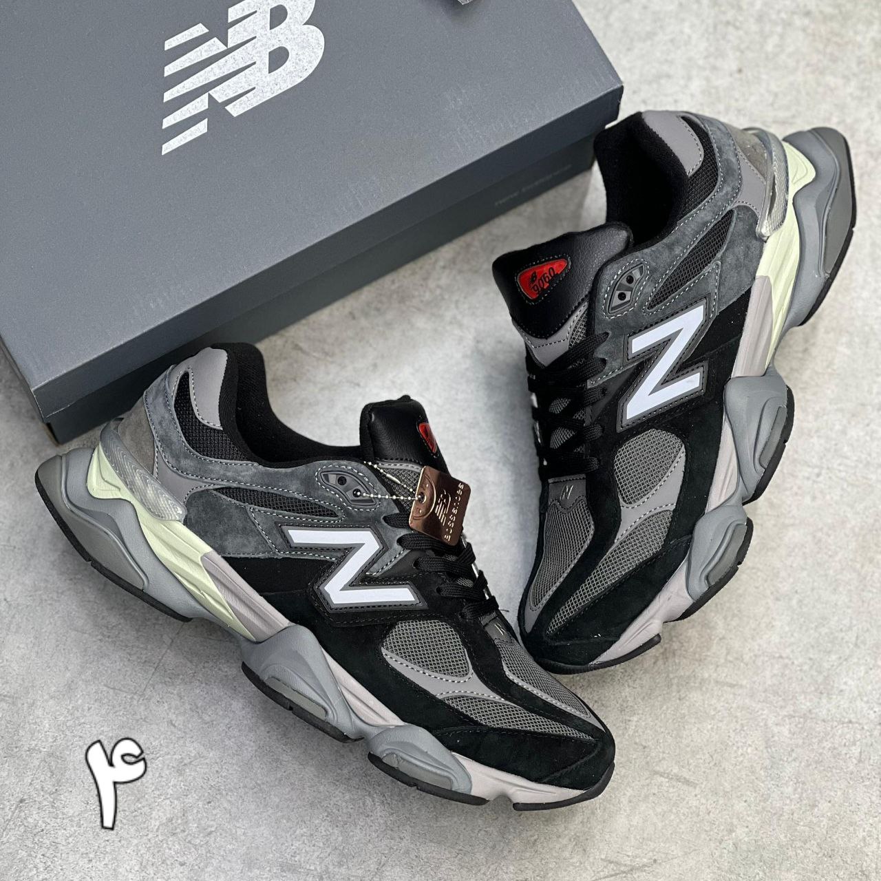 کفش نیوبالانس مردانه مدل 9060 سایز بزرگ کفش نیوبالانس مردانه مدل 9060 سایز بزرگ