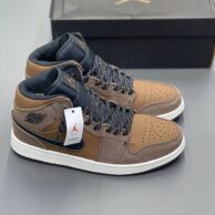 کفش نایک مردانه مدل ایر جردن وان ساقدار قهوه ای آجری