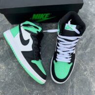 کفش نایک مردانه مدل ایر جردن ساقدار سفید سبز مردانه