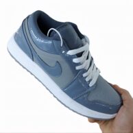 کتونی نایک زنانه مدل ایر جردن ورنی طوسی