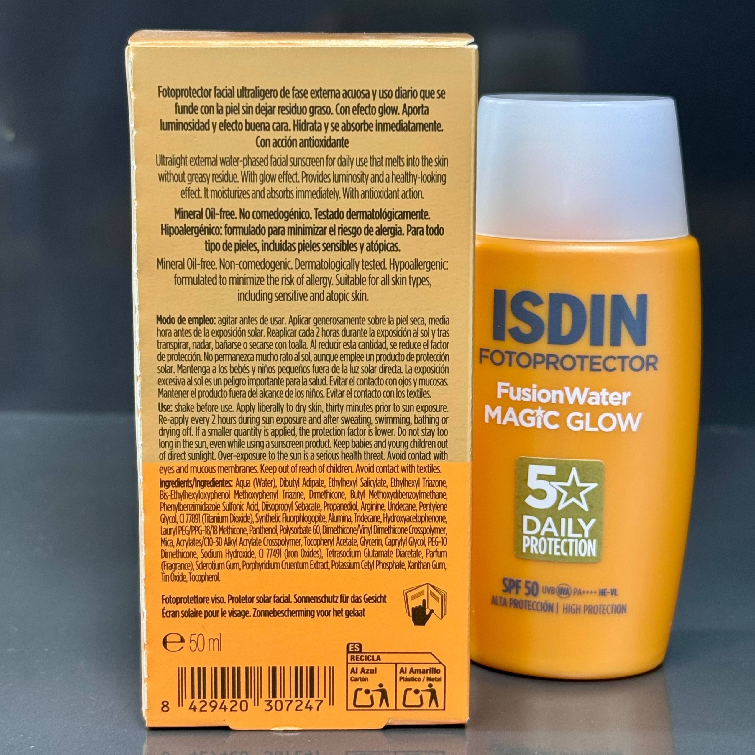 ضدآفتاب ایزدین ISDIN Fusion Water MAGIC Glow SPF 50 ضدآفتاب ایزدین ISDIN Fusion Water MAGIC Glow SPF 50