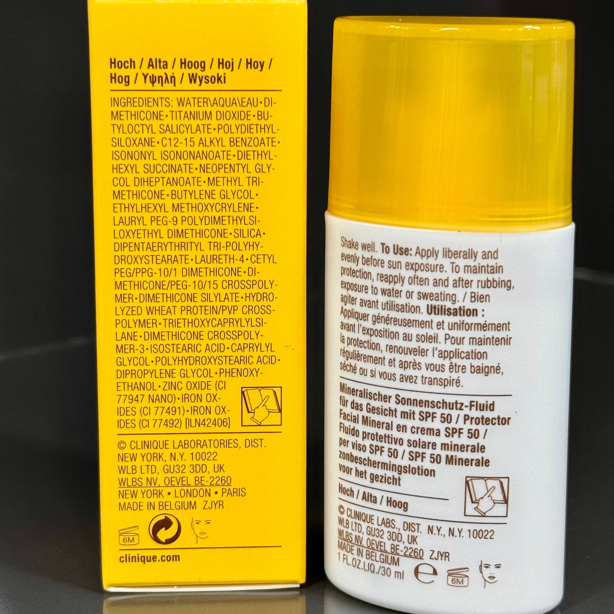 ضد آفتاب مینرال کلینیک SPF50 مخصوص صورت – 30 میلی لیتر ضد آفتاب مینرال کلینیک SPF50 مخصوص صورت – 30 میلی لیتر